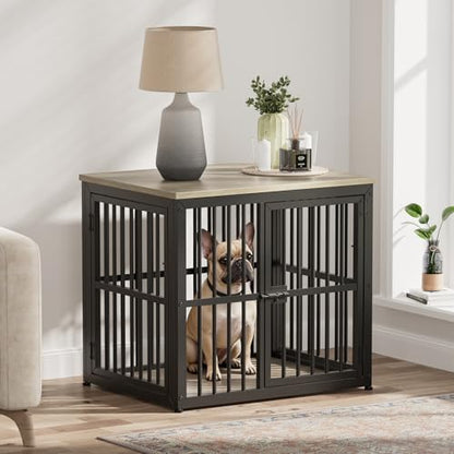 27'' Dog Crate Furniture with 3 Doors for Puppy Small Dogs, view 2