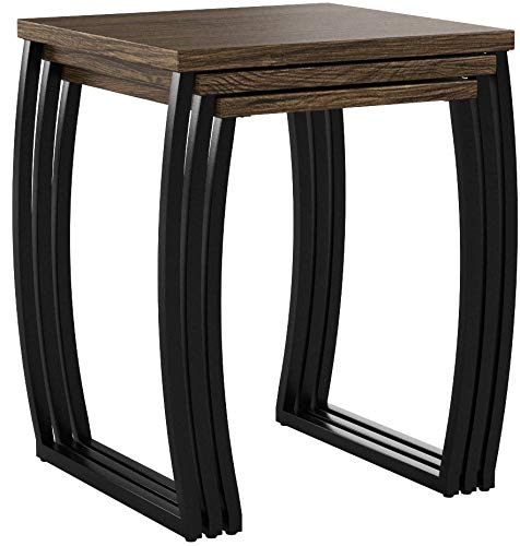 Nesting Tables, Vintage Side End Tables Living Room, Coffee Snack Table Set of 3, view 6