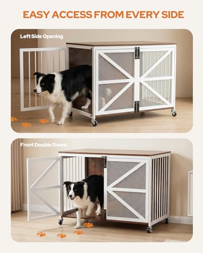 39" Dog Crate Furniture for Small Medium Breed, view 7