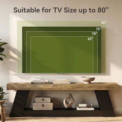 TV Stand for TVs up to 80 Inches, Entertainment Center with Open Storage, view 6
