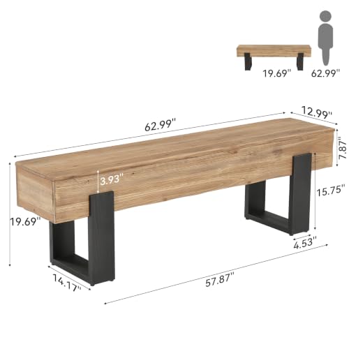 63-Inch Solid Wood TV Stand for 55/60/65/75-Inch TVs, view 3