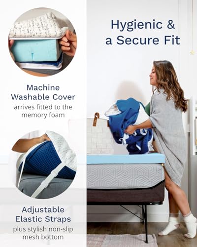3 Inch Memory Foam Mattress Topper Full XL, view 6
