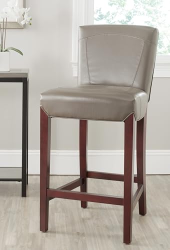 Safavieh Home Collection Ken Clay Faux Leather 30-inch Bar Stool