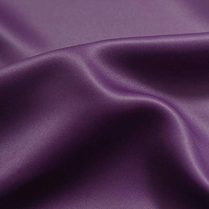 Rod Pocket Ombre Room Darkening Curtains for Bedroom, Light Blocking Gradient Purple and Greyish White Thermal Insulated Curtains Drapes for Living Room,2 Panels, 52x84 inches Length