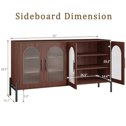 55" Buffet Cabinet with Storage, view 3
