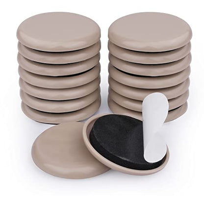 Furniture Sliders for Carpet & Hardwood Floors, 16 Pack 2 Inch Furniture Moving Pads with Heavy Duty Adhesive, Easily Move Any Item While Protect The Floor