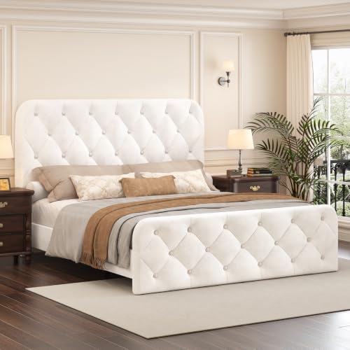 Queen Size Upholstered Bed Frame, view 4