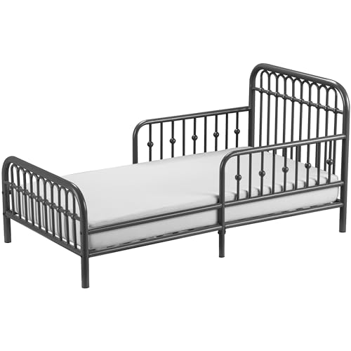 Monarch Ivy Metal Toddler Bed, Graphite Gray