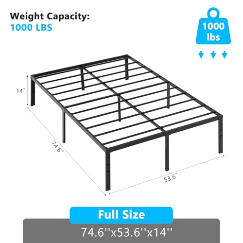 Bonnlo 14 Inch Metal Platform Full Bed Frame, view 4