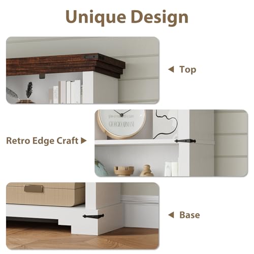 5-Tier Farmhouse Bookshelf, view 5