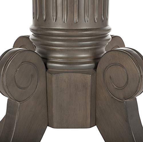 SAFAVIEH Furniture - Forest Drop Leaf Dining Table - Grey Wash - Solid Wood - Farmhouse Drop Leaf Design - Seats 4 - Ideal for Dining Room, Kitchen, 43.3"W x 43.3"D Open (DTB1000C)