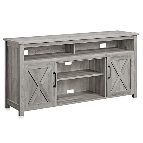 58" Corin TV Stand & Media Entertainment Center - Gray Wash, view 2