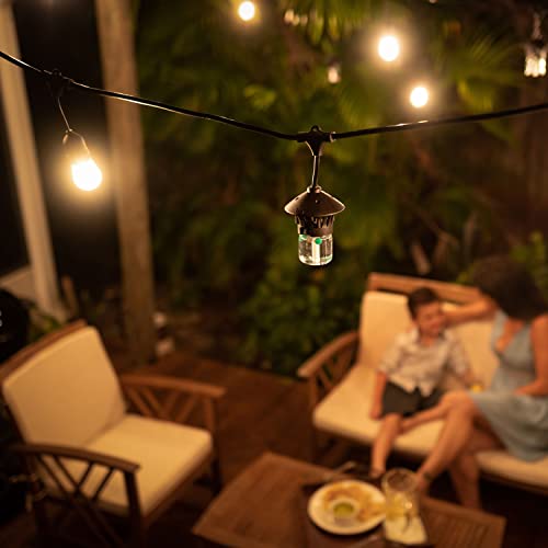 BiteFighter Outdoor LED Weatherproof Proven Mosquito Repellent String Lights 36 Ft, Includes 3 Replaceable Repellent Pods