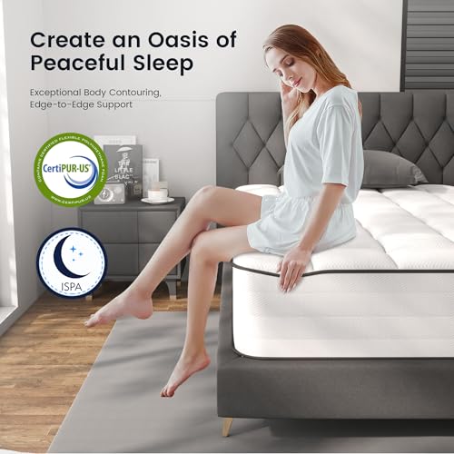 8 Inch Hybrid Twin Mattress in a Box, Medium Firm Pocket Spring, view 3