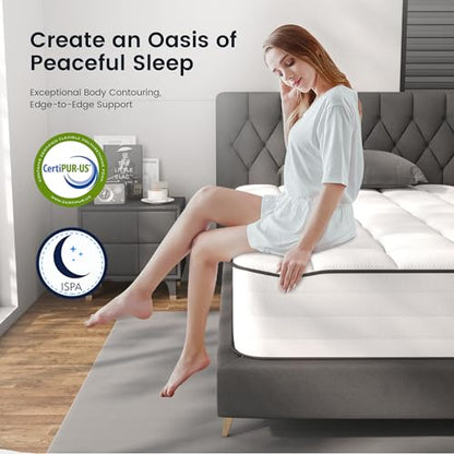 8 Inch Hybrid Twin Mattress in a Box, Medium Firm Pocket Spring, view 3