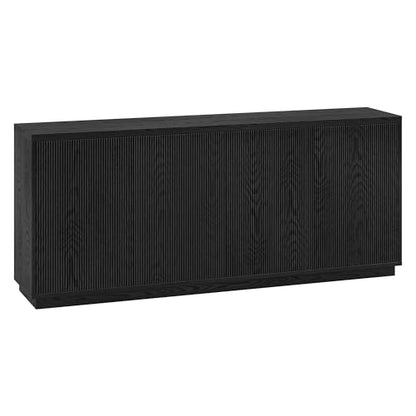 Henn&Hart 68" Fluted Modern Sideboard Buffet Cabinet, Natural Black, view 3