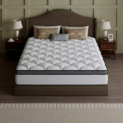 [New Version] 12 inches Hybrid Mattress King Size, view 3
