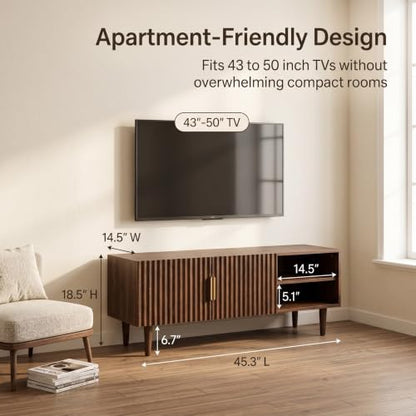 45" Minimalist TV Stand for 43 50 inch TV, view 7