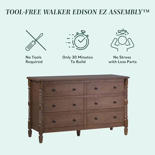 Solid Wood Spindle Vivienne King Bed with Two EZ Assembly 2-Drawer Nightstands, view 7