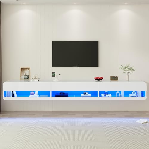 Floating LED TV Stand for TVs Up to 100 inch, view 5