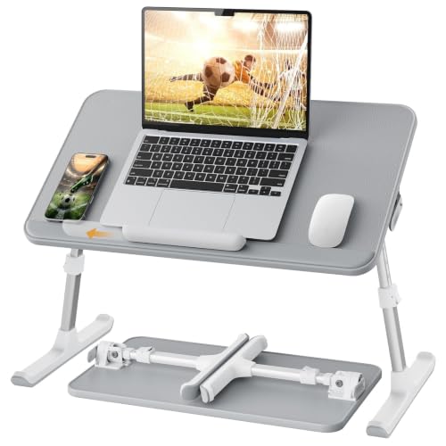 Non-Slip Leather Lap Desk Laptop Bed Tray Table, Laptop Stand for Bed, view 3
