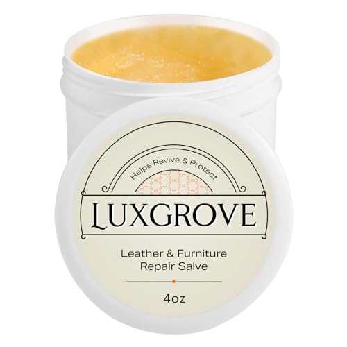 ® Leather & Furniture Repair Salve- Polisher, Leather Cleaner & Conditioner to Soften, Protect & Restore Leathercraft, Leathers Soap for Car Seat, Couch, Shoe, Purse, Boot & Saddles - 4oz