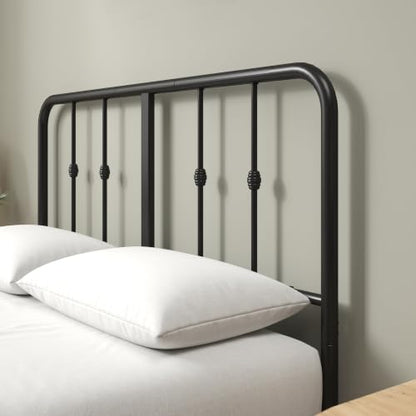 Zinus Leonardo Metal Platform Bed Frame, Victorian Spindle Headboard, Full, view 6