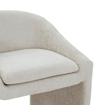 SAFAVIEH Couture Collection Kagan Cream Chenille 27-inch Seat Height Counter Stool (Fully Assembled)