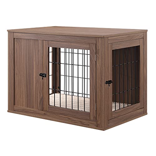 36 Inch Furniture Style Dog Crate with Cushion for Medium Dogs, view 2