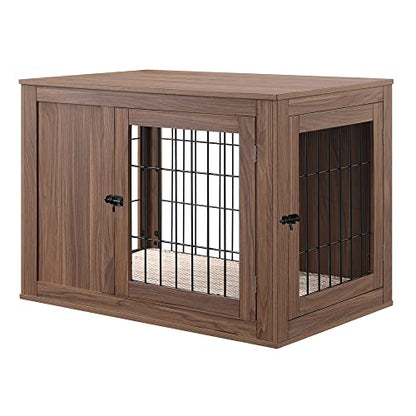 36 Inch Furniture Style Dog Crate with Cushion for Medium Dogs, view 2