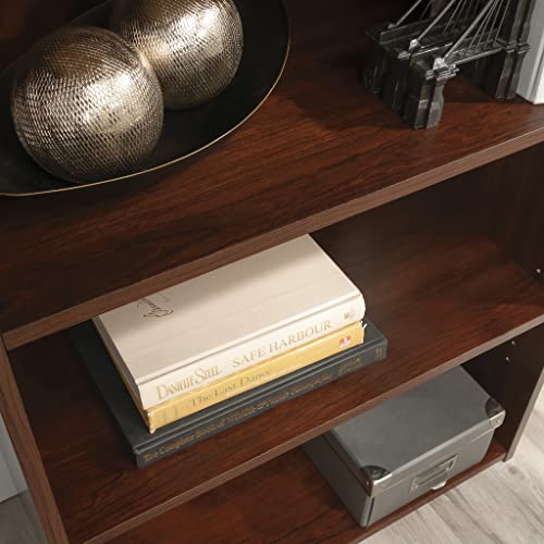 Beginnings 3-Shelf Bookcase, Bookshelf with Adjustable Storage Shelves, in Brook Cherry finish
