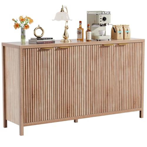 Fluted Sideboard Buffet Cabinet, view 2