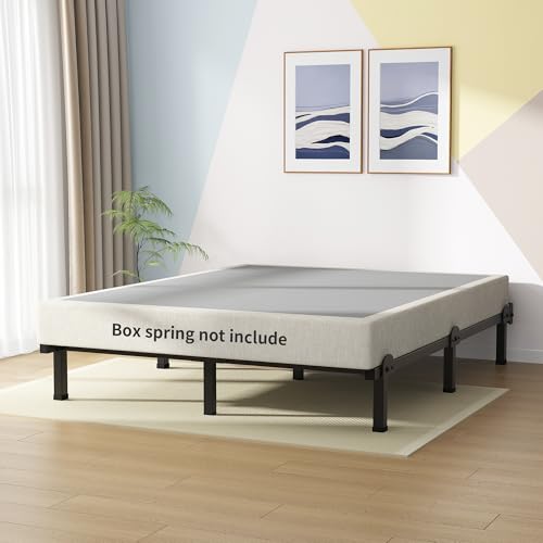 Metal Bed Frame, 9-Leg Bed Base for Box Spring, Full, 8 Inch, view 7
