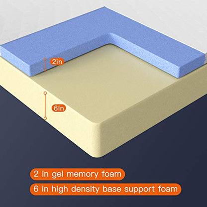 Memory Foam Mattress in a Box for Cool Sleep & Pressure Relief Medium Firm, view 3