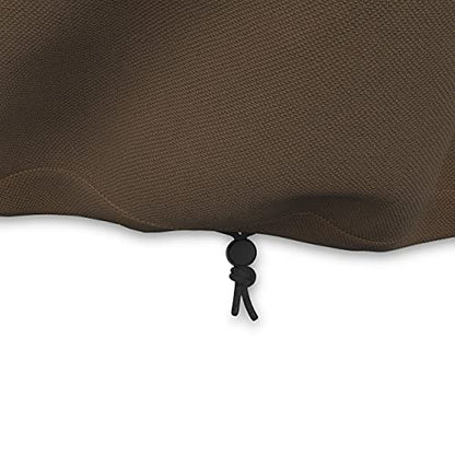 3-Seater Outdoor Couch and Patio Furniture Cover, Waterproof Lounge Sofa Cover, UV Resistant, Click-Close Straps, 78" x 38" x 29", Beige/Tan