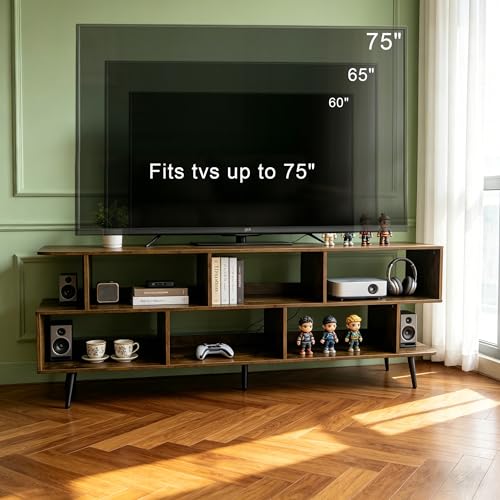 65" Amber TV Stand with Power Outlet for TVs up to 75", view 6