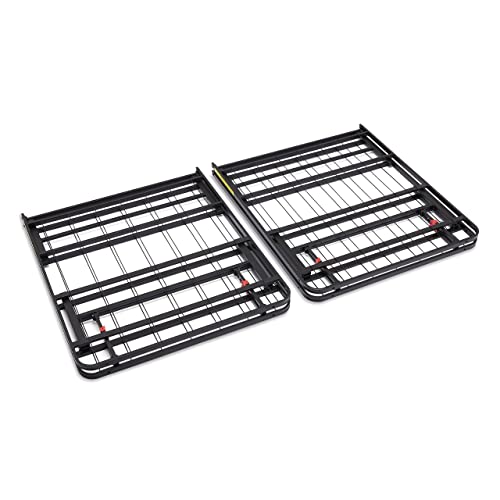Sturdy Steel Bed Frame with Storage and Quiet Support in Black, view 7
