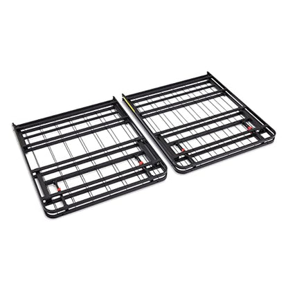 Sturdy Steel Bed Frame with Storage and Quiet Support in Black, view 7