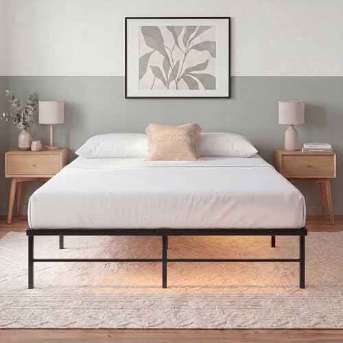 Rumi Heavy Duty Metal Platform Bed Frame, RGB LED Lights, King, view 2