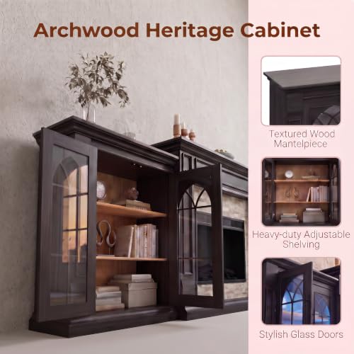 Modern 104 Inch TV Stand with 2 Large Sideboards, 3-in-1 Modular Set TV Console, view 6