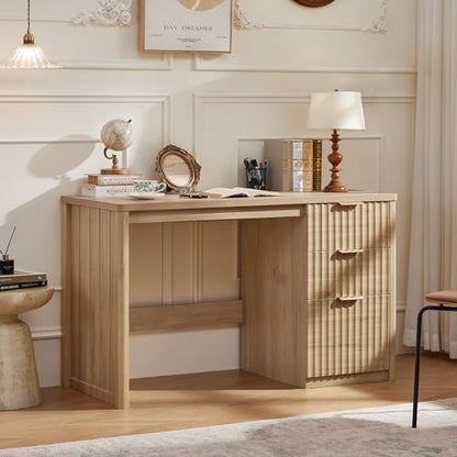 Office Desk 48" with 3 Drawers Storage File Cabinet, view 2