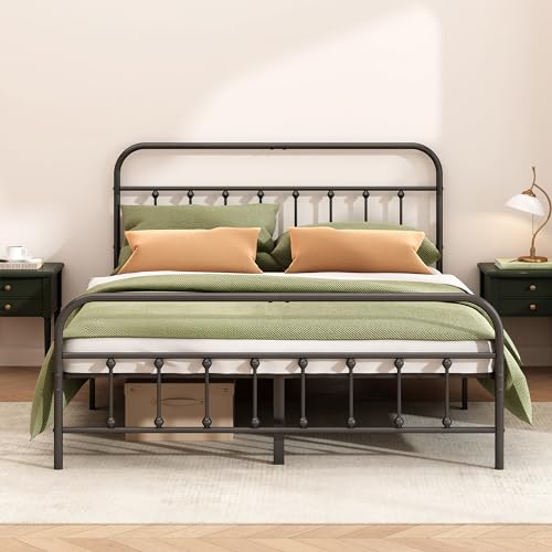 Kujielan Metal Bed Frame Full Size,Easy to Assemble,Black, view 5