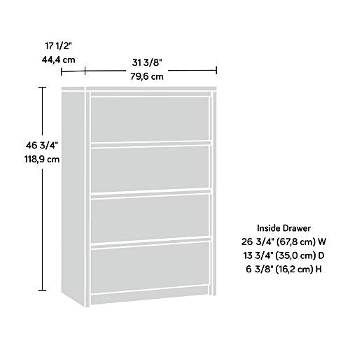 Harvey Park 4-Drawer Chest, Grand Walnut finish