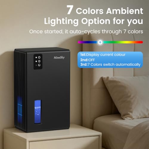 Dehumidifiers for Home, 1000 Sq.Ft Dehumidifier with 95oz Water Tank, view 7