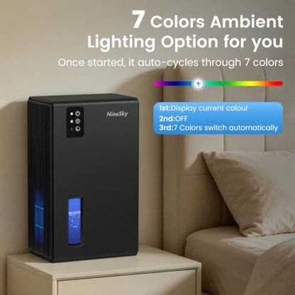 Dehumidifiers for Home, 1000 Sq.Ft Dehumidifier with 95oz Water Tank, view 7