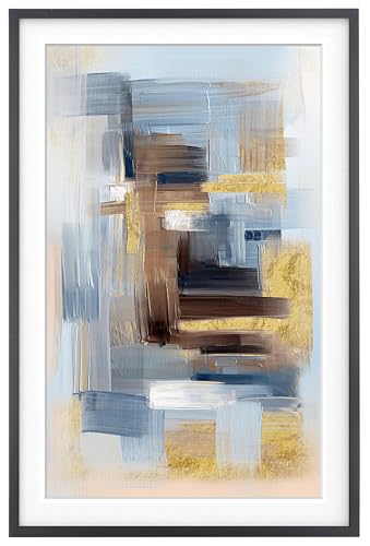 SAFAVIEH Home Collection Harmony Modern Contemporary 24 x 36-inch Framed Wall Art Decor