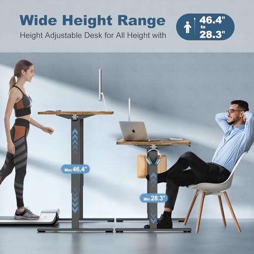 48 Inch Electric Standing Desk, Memory Adjustable Home Office Desk, view 6