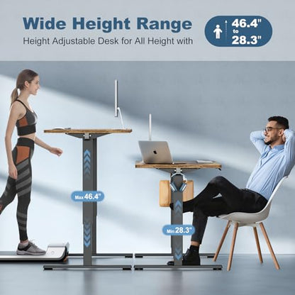 48 Inch Electric Standing Desk, Memory Adjustable Home Office Desk, view 6