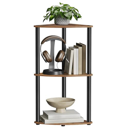 3-Tier Corner Shelf, Toolless Assembly, view 3