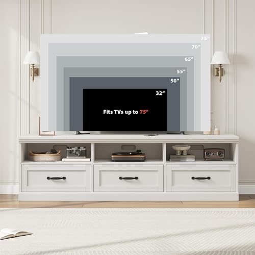 70 Inch Mid-Century Modern TV Stand for 65/70/75 in TV, view 5